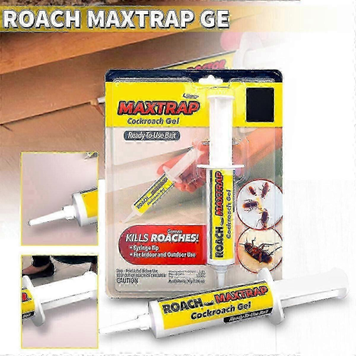 Roach Killing Gel with Syringe Applicator for Indoor Use, 1Pcs 1