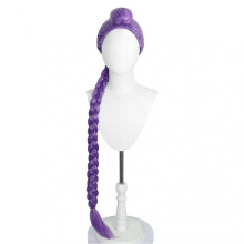 (Purple Rumi)Long Straight Hair Accessory for Women Synthetic Wig For Girls forCosplay Conventions