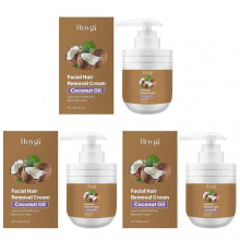 (3pcs)CoconutS Oil Facial Hair Removal Cream Gently Removes Excess Facial Hair for All Skin Types