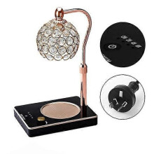 Candle Warmer Lamp Adjustable Height Melting Wax Lamp Dimming Candle Warmer Lamp-Black