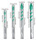 4pcs Spirals Four-blade Eccentric Drill Bits Versatile Eccentric-Twist Drill Bits Set for Wood/Tile/Etc 4