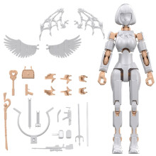 Movable Figure Set - Kindermodellblöcke, Flexible Joint Figures, Interactive Building Kit for Girls and Adults, High-Quality Plastic Components