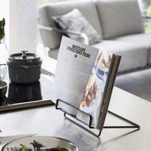 Multifunctional Adjustable Foldable Metal Stand for Recipe Books, Tablets, and Kitchen Essentials