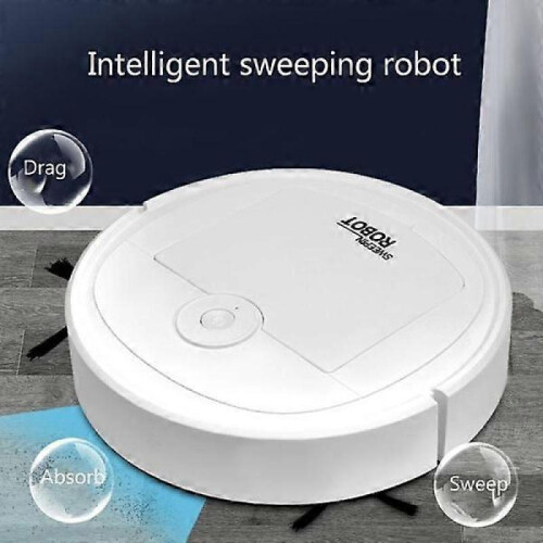 Silent Intelligent Robot Vacuum Cleaner Dustproof Floor Sweeping Machine Carpet Cleaner, Black 2