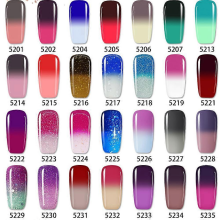 Thermal Color Changing Gel Nail Polish Soak Off UV LED Temperature Color 5204