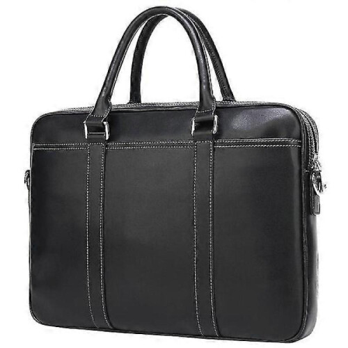 Men's Leather Portable Briefcase File Package 2