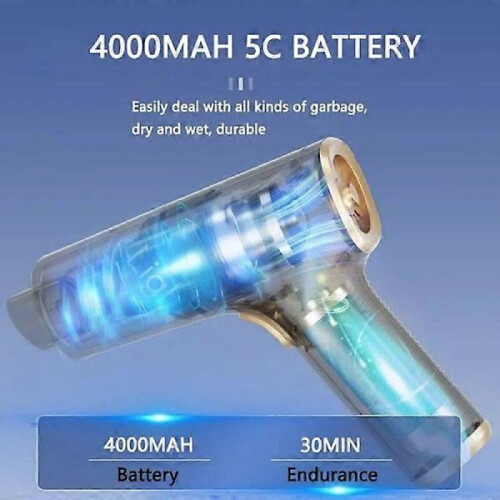 Rechargeable battery for machine accessory, handheld powerful cordless car vacuum cleaner 2