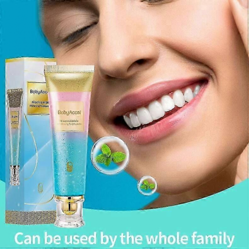 1-3X BodyAccel Niacinamide Whitening Toothpaste 2pcs New 2