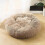 Round Donut Dog Bed, Washed Soft Fluffy Cat 2