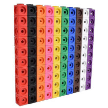 Math Cubes - Set of 100 - Math Manipulatives - Classroom Learning Materials, Homeschooling Materials, Preschool Learning, Counting Toys, Linking Cubes