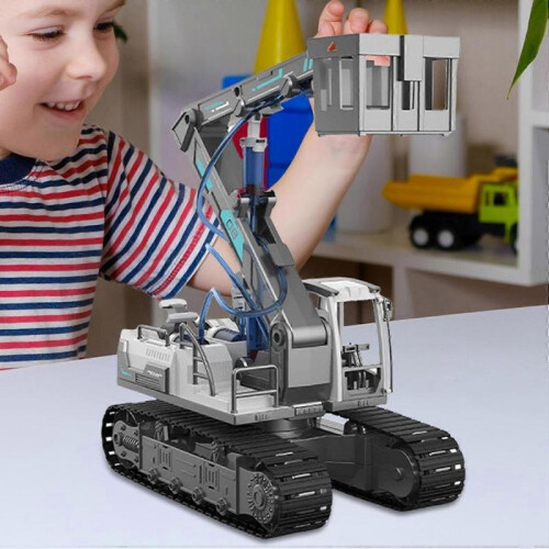 Technical Vehicle Toy, Construction Toy, Assembly Construction Vehicle, Educational Learning Projects, Hydraulic Power Toy 2