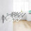 Towel Rack Clothes Drying Rack Extendable Wall Mounted Stainless Steel 5 Hanging Rails 4