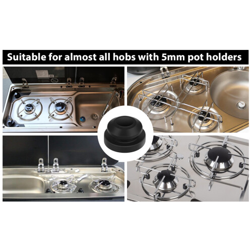 30x Rust Rubber Pot Feet Supports Pack Reduce Noise And Durable For 1