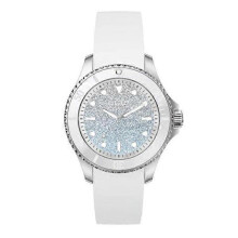 Ice-watch Wristwatch - 020370 - ICE steel Lo White - Silver Women's Watch with Silicone Strap (Small)