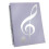 Music Folder 60 Pages Capacity A4 Size Writeable Removable Holder Purple Easy to Use Durable Material 1