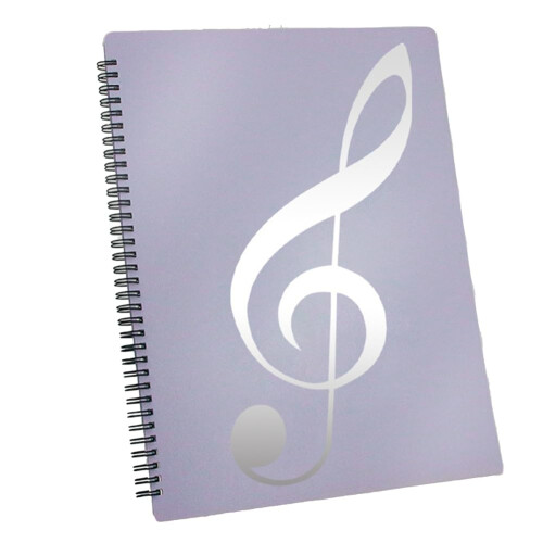 Music Folder 60 Pages Capacity A4 Size Writeable Removable Holder Purple Easy to Use Durable Material