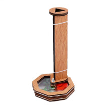 Kaleidoscope Toy Made of Natural Wood for Creating Custom Designs, Child-Friendly Size and Fun Craft Activity