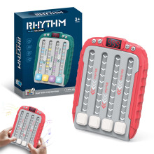 Interactive Rhythm Game Machine for Kids, Electronic Red Finger Toy, Quick Reaction Musical Challenge, Fun Sliding Game