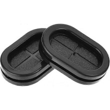 Rubber Cable Grommet Oval Eyelet Double Sided Support Dimension 35 x 20mm Rubber Cable Grommet Protection 4pcs