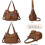 Women's shoulder bag; PU soft leather handbag. 3