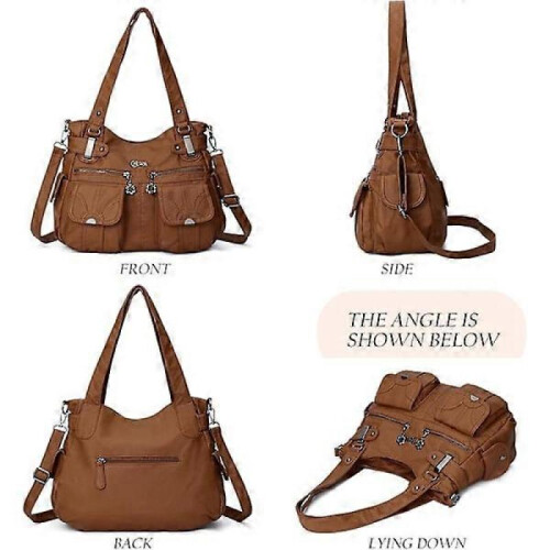 Women's shoulder bag; PU soft leather handbag. 2