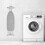 Metal wall mounted ironing board stand (1 piece - white) DXGHC 2