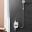 (white) Compact Tankless Water Heater Convenient Bathroom Heating Paired 3