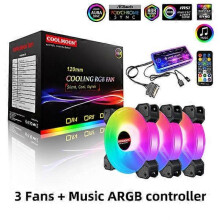 Computer PC Fan Aura Sync Support Adjust RGB Cooling Fan 120mm Silent Control Computer Cooling RGB