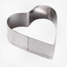 4-Piece Stainless Steel Baking Molds for Cake Cookies Chocolate Fondant Kitchen Tools