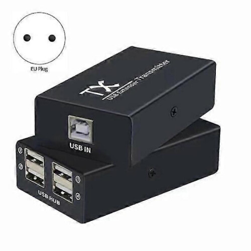 120M USB Extender 4 Port USB2.0 Hub Extender over RJ45 Ethernet USB UTP Extension Transmitter Receiver 1