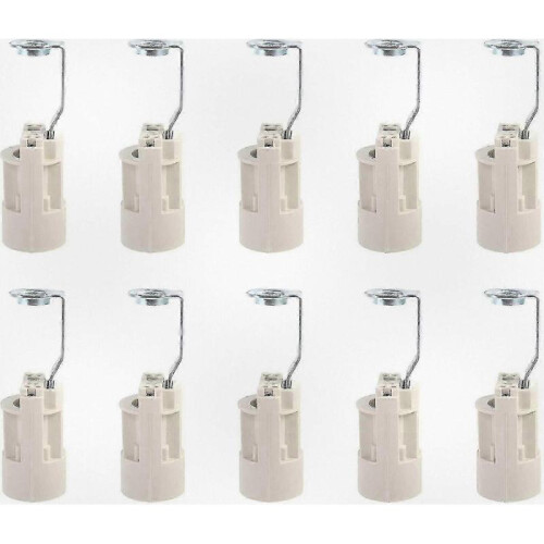Adjustable E14 Lamp Base Converter Candle Light Holder 10 Pieces