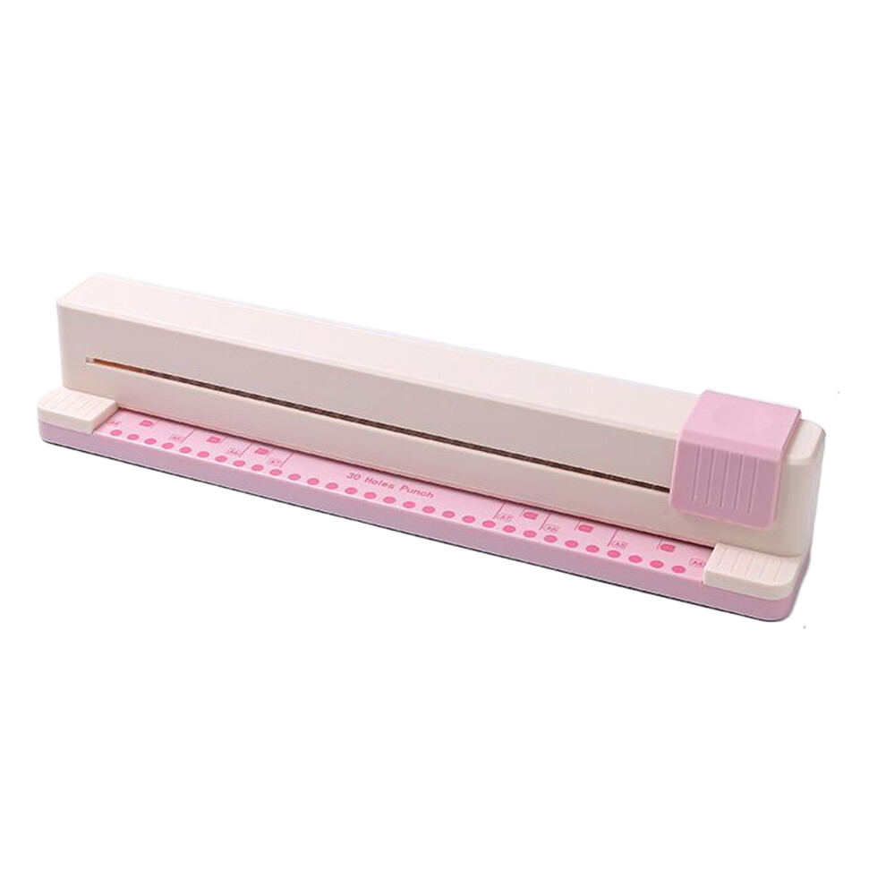 (pink) Versatile Notebook Hole Punch With Anti Slip Bottom Professional 30-image-OPC-PJV6M7S-NEW