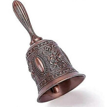 Hand-engraved Handheld Clock for Wedding, School, Christmas, Alarm and Bedside, copper