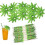 20 pcs tropical green coconut tree toothpicks paper umbrellas 1