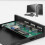 3-Port USB3.0 + 1 Port USB3.1 TypeE C Interface Alloy Expansion Card Panel Black 5