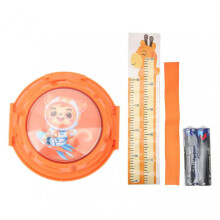Touch High Jump Counter Kids Luminous Height Trainer Vertical Jump Tester with Voice Counter Height Chart Orange