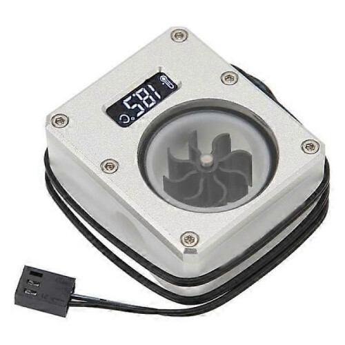 PC Water Cooling Meter 12V Small 3pin Interface G1/4 Thread Durable Acrylic Rustproof Computer Flow Meter 1