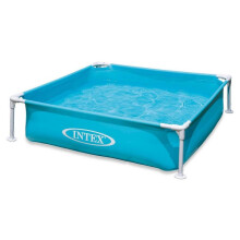 Mini swimming pool for children, turquoise, 122 x 122 x 30 cm INTEX 57173