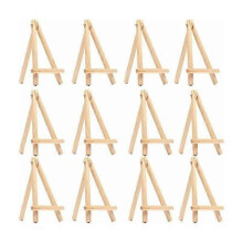 Set of 12 15cm Wooden Easels - Place Card or Wedding Menu Holder, Mini Easel
