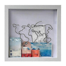 Travel adventure collection box, ticket storage box, postcard souvenir piggy bank, photo frame, pig