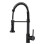Kitchen Faucet Matte Black Kitchen Faucet with Black Pull Out Spray 1