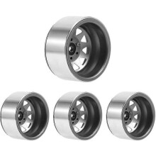 4 Pcs Deep Dish Wagon 1.9 Metal Wheel Hub Rim Lock for 1/10 RC Crawler Axial SCX10 90046 TRX4 D90.2