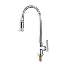 Kitchen Mixer Tap, 360 Rotatable Kitchen Sink Bathroom Fixture Single Cold Water Flexible Neck Laundry Outdoor Garden Fixture