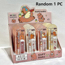 Cartoon Kawaii Capybara Mechanical Pencil Set Lovely School Off One Size