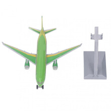 Alloy Pull Back Airplane Toy Children Simulated Diecast Sound Light Aircraft Model Toy Home Decoration Green