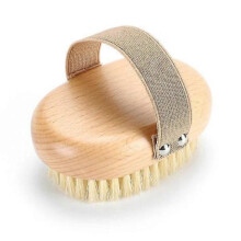 2-pack Natural Bristle Dry Brush for Exfoliation, Cellulite and Lymphatic Massage