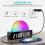 Alarm clock with light, digital clock, analog sunrise wake-up, multip 4