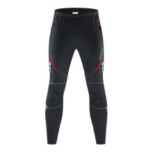 (2XL) Winter Men's Fleece Warm Windproof Trousers Waterproof Reflective Long Pants For Outdoor Cycling Skiing Mountaineering