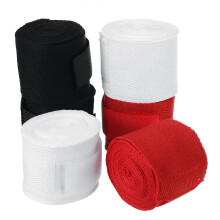 (Black) 2PCS 3M Length 5CM Width Boxing Hand Wraps MMA Muay Thai Kick Boxing Handwraps for Training Bandages Breathable