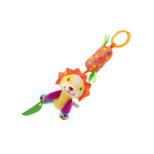 (Lion) Trendy Car Seat Toy Baby Gift For Infants Secure Crinkle Toys For Baby